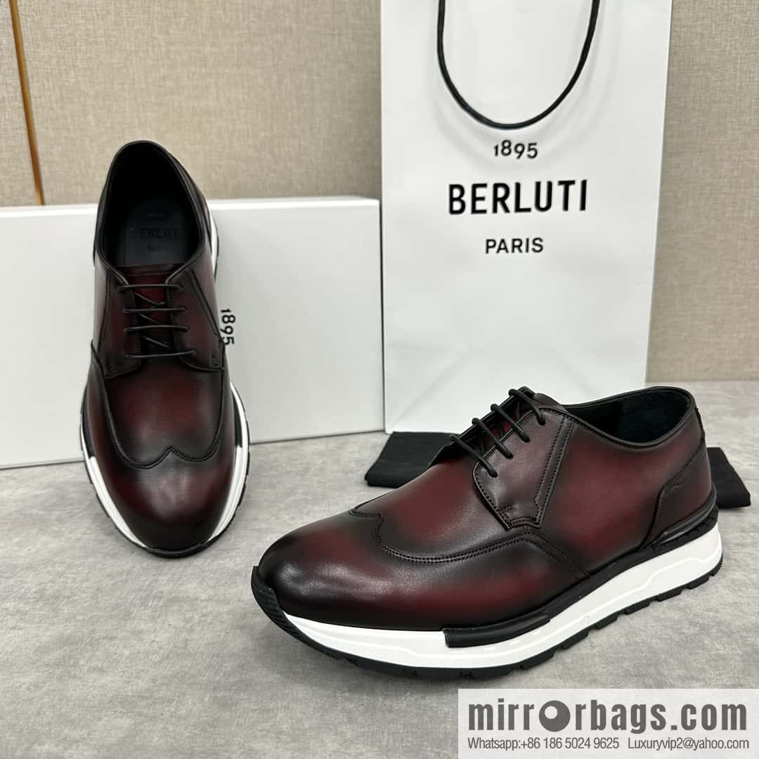 ๐๐Berlut Bruti, Upgraded 4th Generation Private Model Outsole Fast Track Leather Sneakers