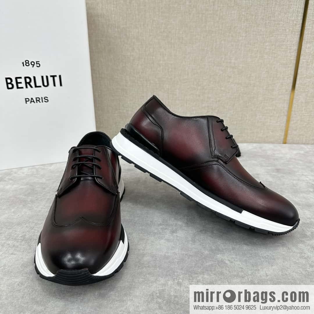 ๐๐Berlut Bruti, Upgraded 4th Generation Private Model Outsole Fast Track Leather Sneakers