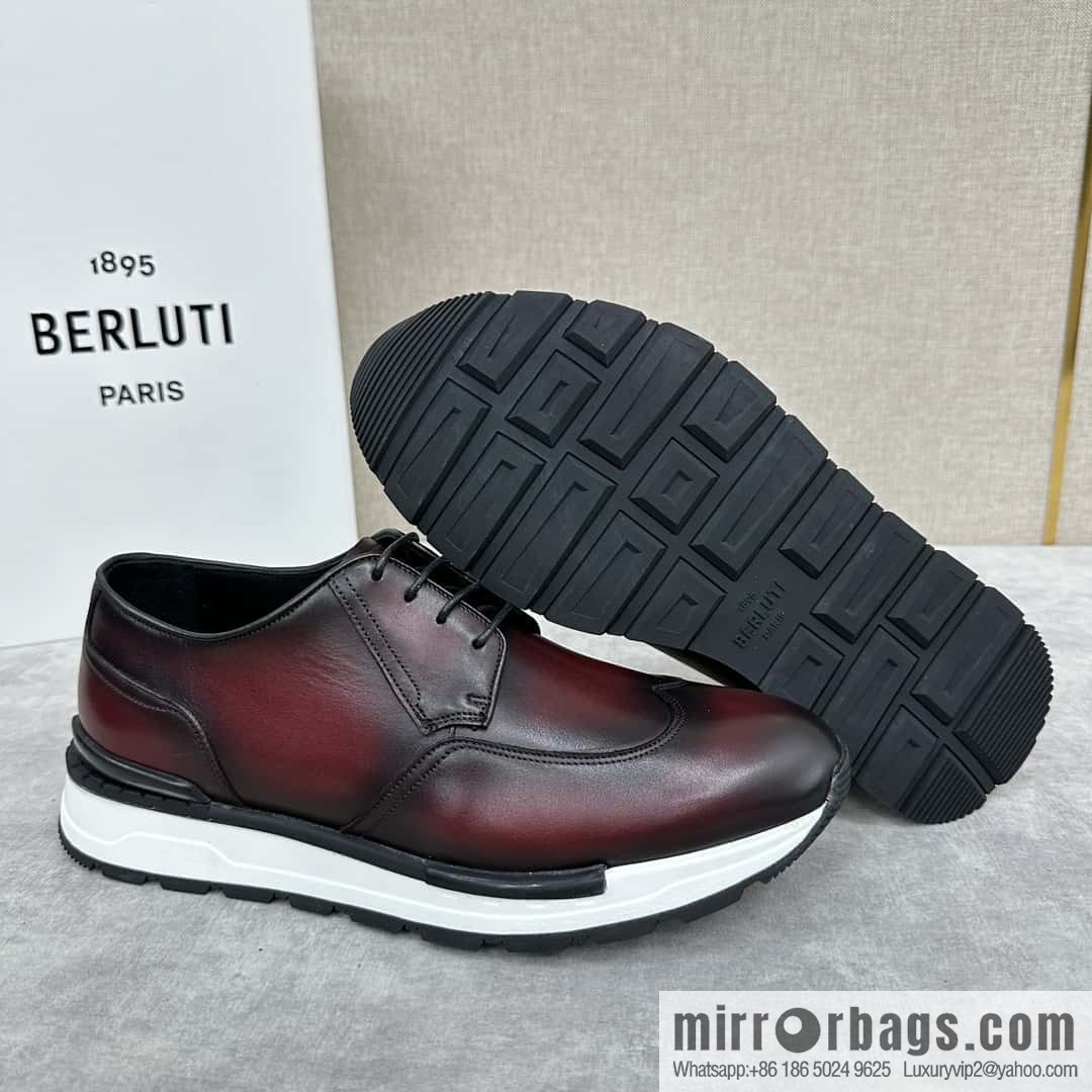 ๐๐Berlut Bruti, Upgraded 4th Generation Private Model Outsole Fast Track Leather Sneakers