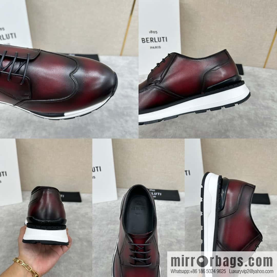 ๐๐Berlut Bruti, Upgraded 4th Generation Private Model Outsole Fast Track Leather Sneakers