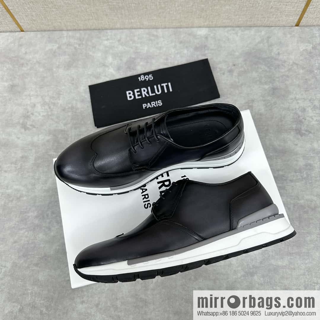 ๐๐Berlut Bruti, Upgraded 4th Generation Private Model Outsole Fast Track Leather Sneakers