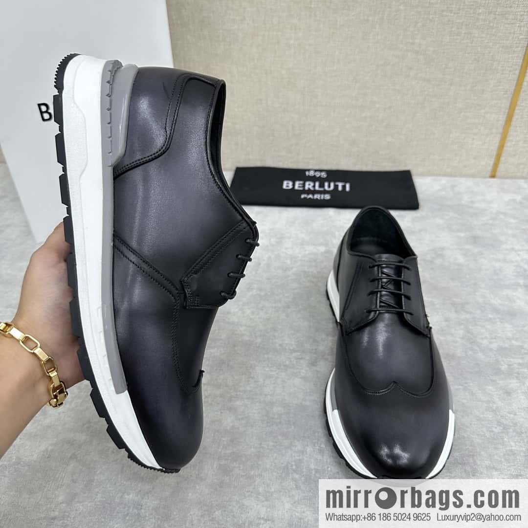 ๐๐Berlut Bruti, Upgraded 4th Generation Private Model Outsole Fast Track Leather Sneakers