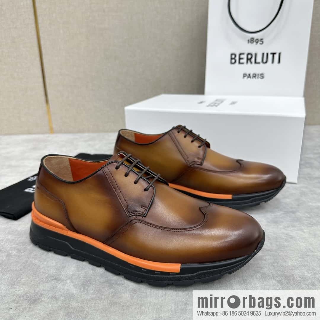 ๐๐Berlut Bruti, Upgraded 4th Generation Private Model Outsole Fast Track Leather Sneakers