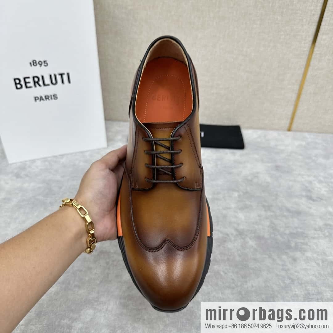 ๐๐Berlut Bruti, Upgraded 4th Generation Private Model Outsole Fast Track Leather Sneakers