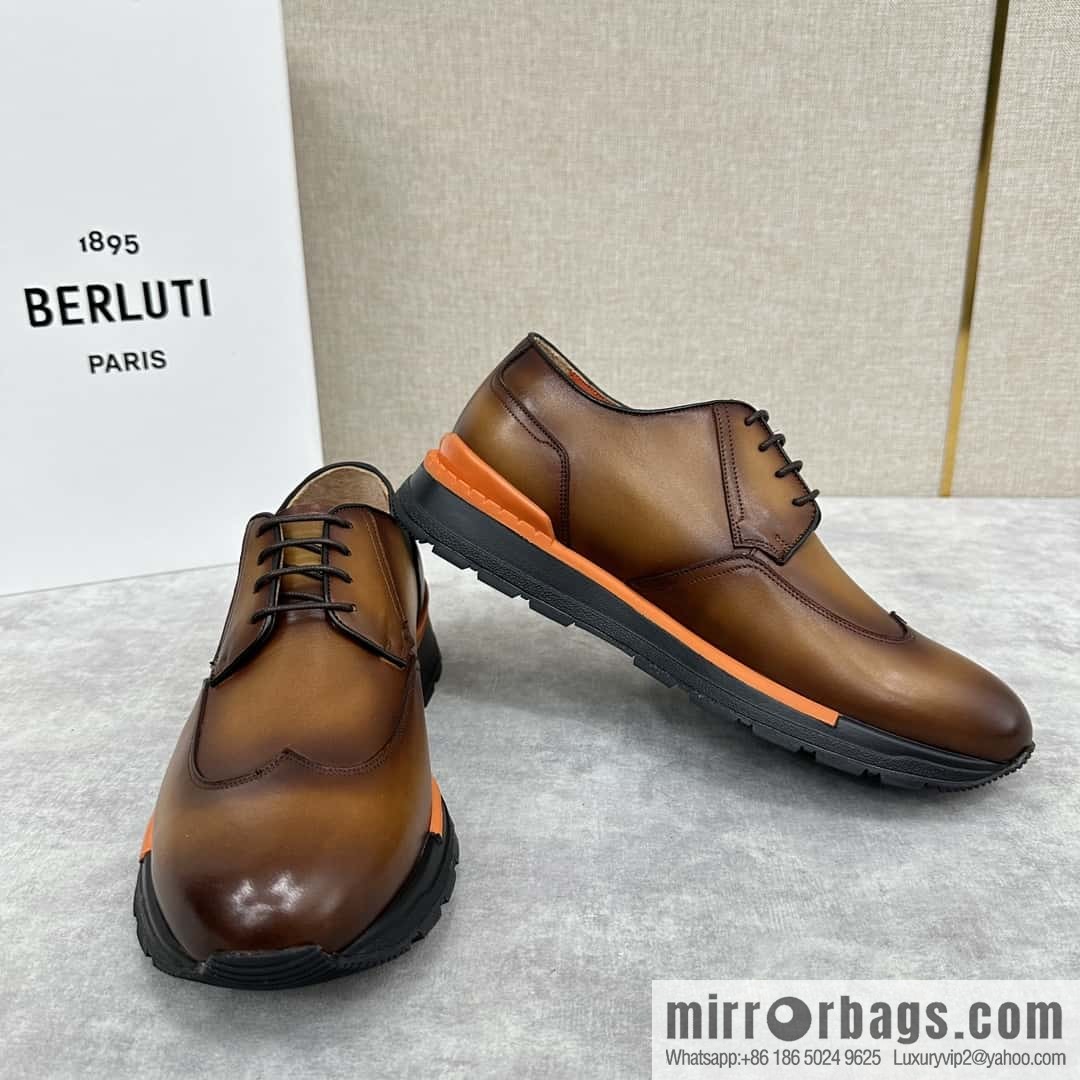 ๐๐Berlut Bruti, Upgraded 4th Generation Private Model Outsole Fast Track Leather Sneakers