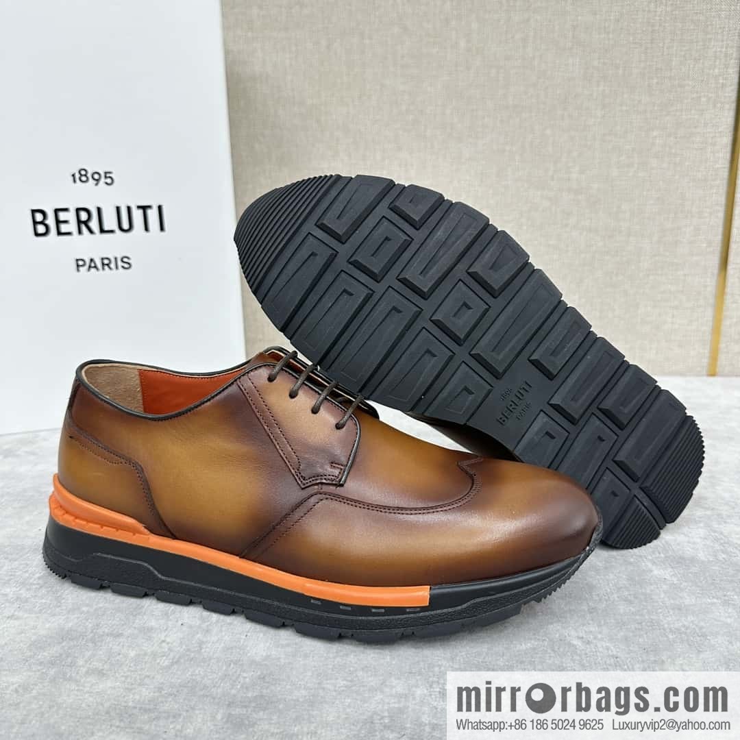 ๐๐Berlut Bruti, Upgraded 4th Generation Private Model Outsole Fast Track Leather Sneakers