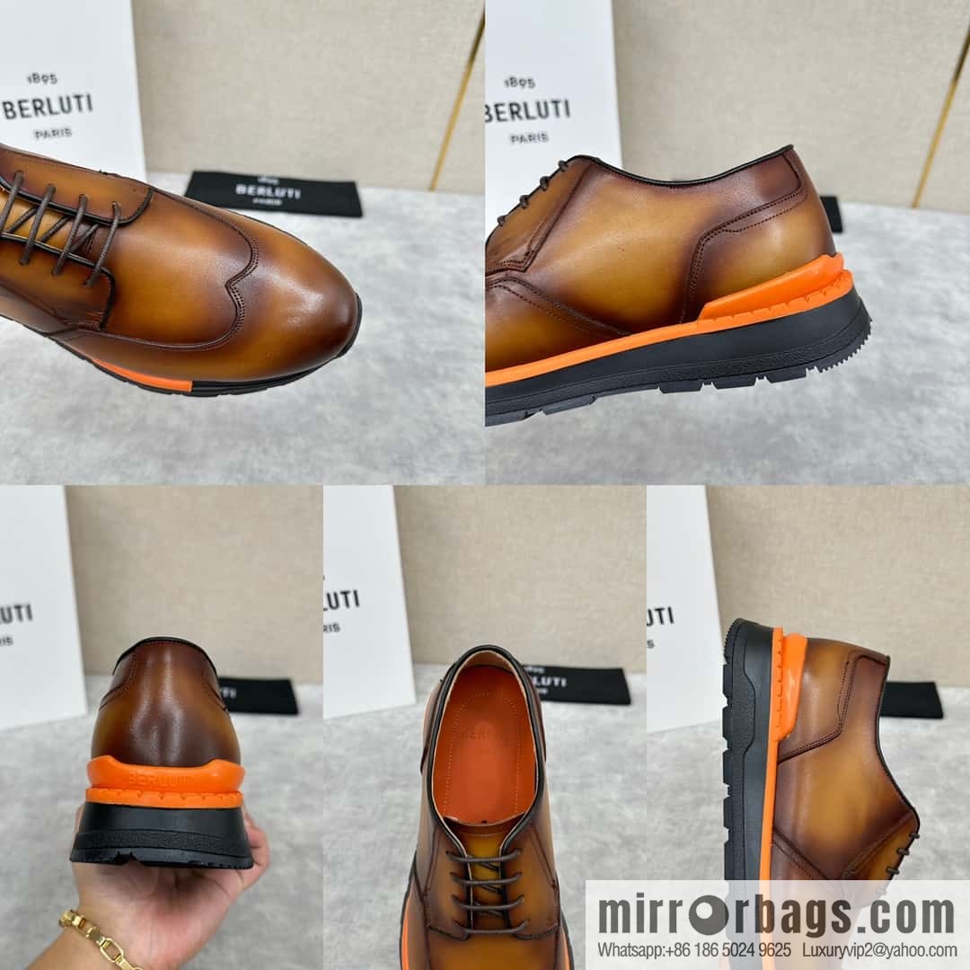 ๐๐Berlut Bruti, Upgraded 4th Generation Private Model Outsole Fast Track Leather Sneakers