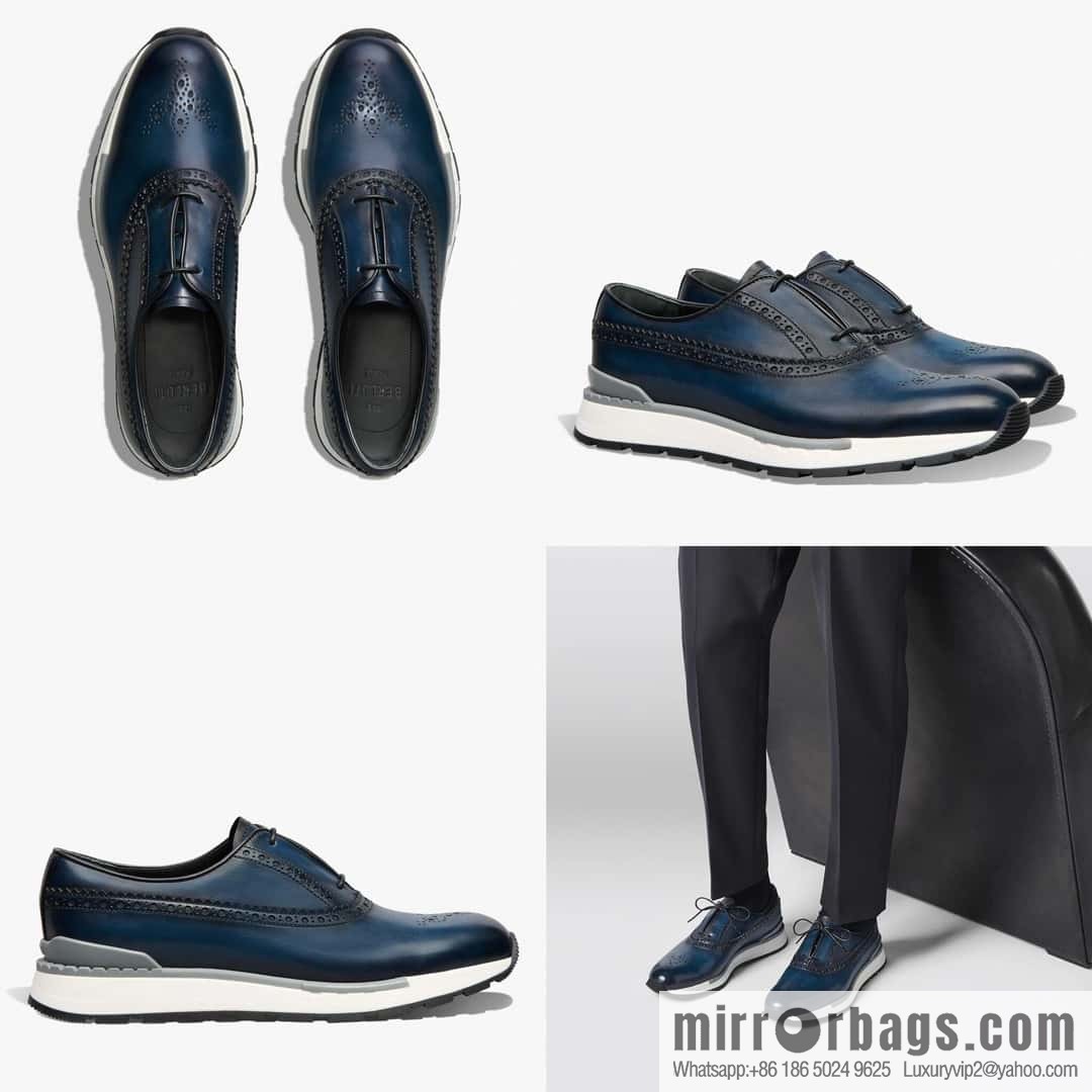 ๐๐Berlut Bruti, Upgraded 4th Generation Private Model Outsole Fast Track Leather Sneakers
