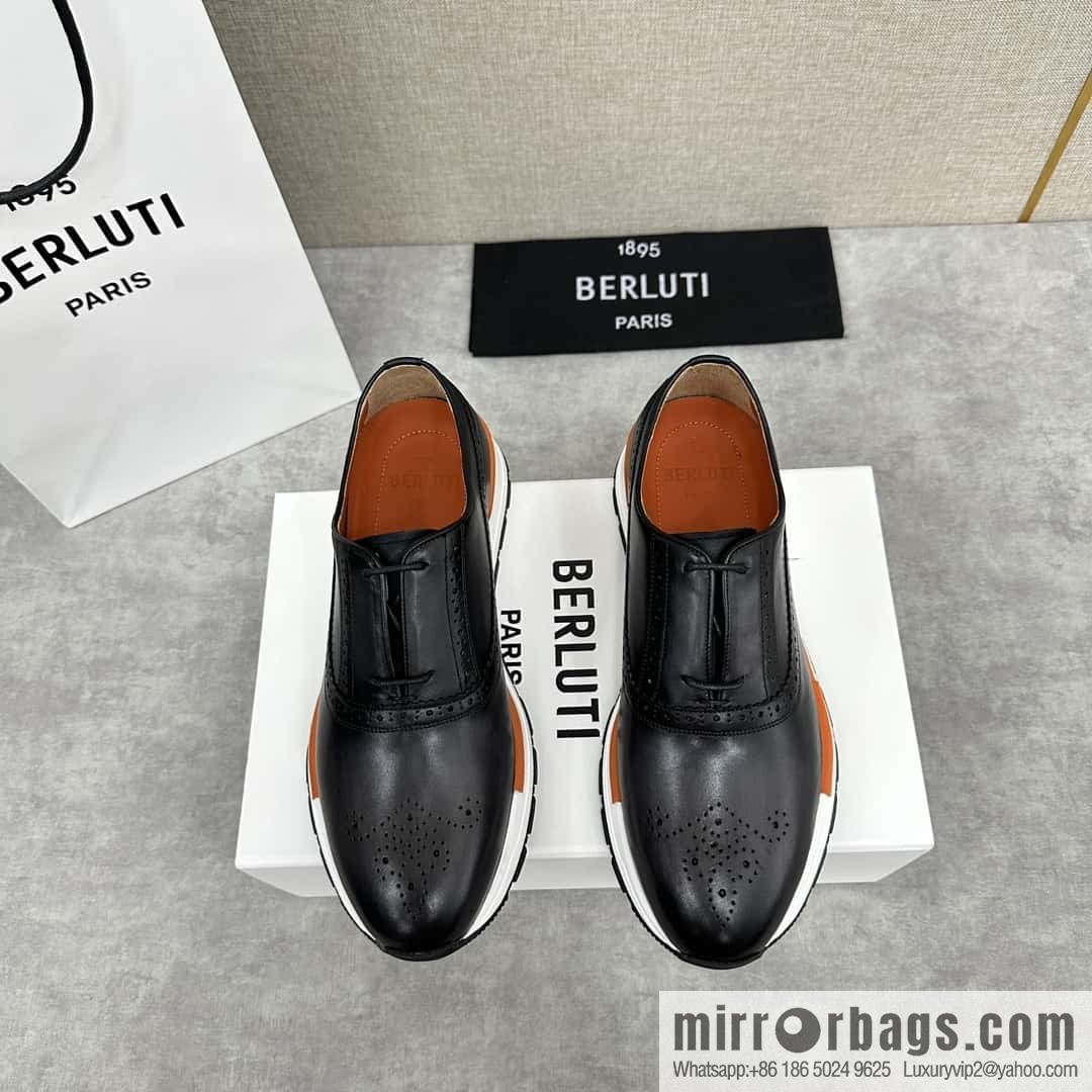 ๐๐Berlut Bruti, Upgraded 4th Generation Private Model Outsole Fast Track Leather Sneakers