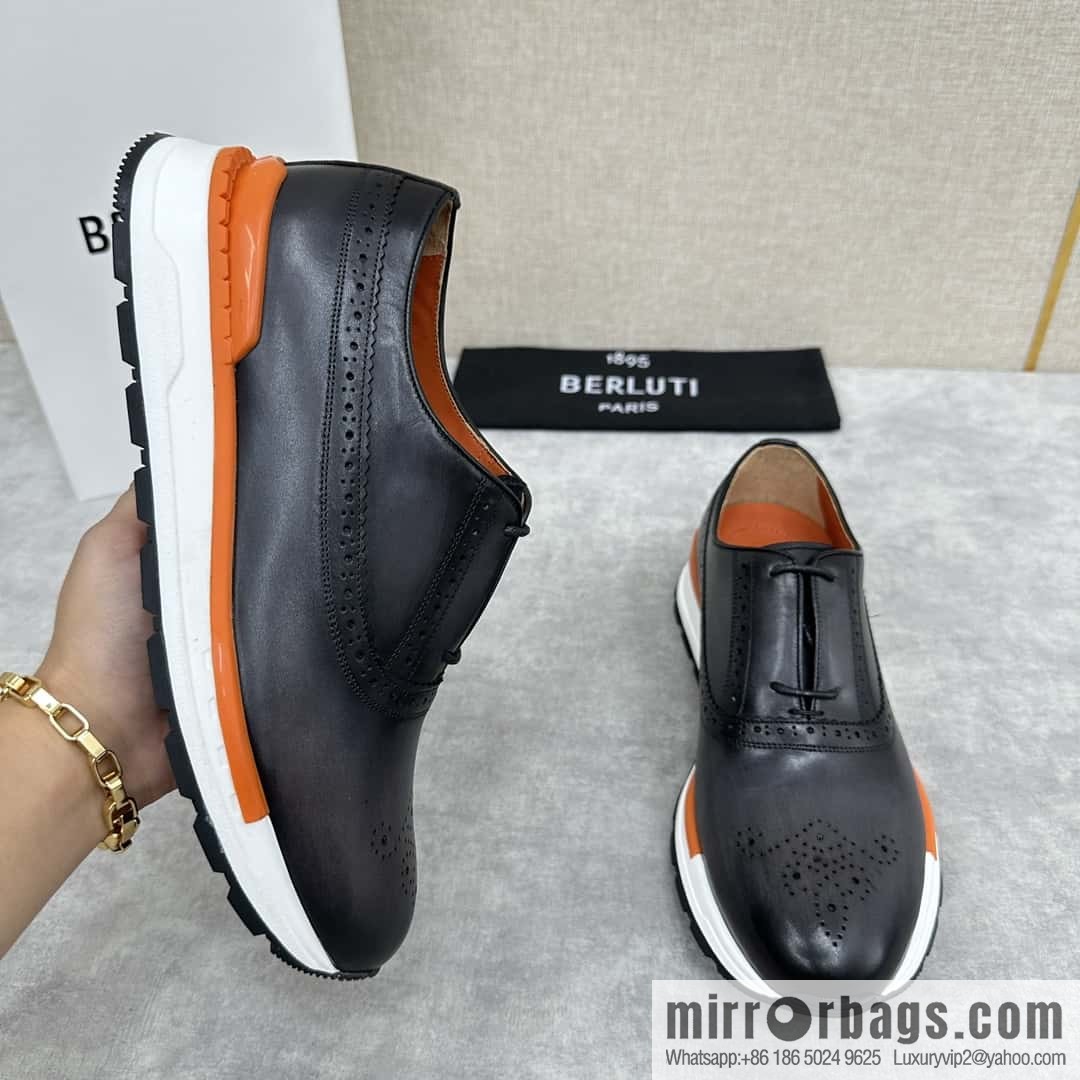 ๐๐Berlut Bruti, Upgraded 4th Generation Private Model Outsole Fast Track Leather Sneakers