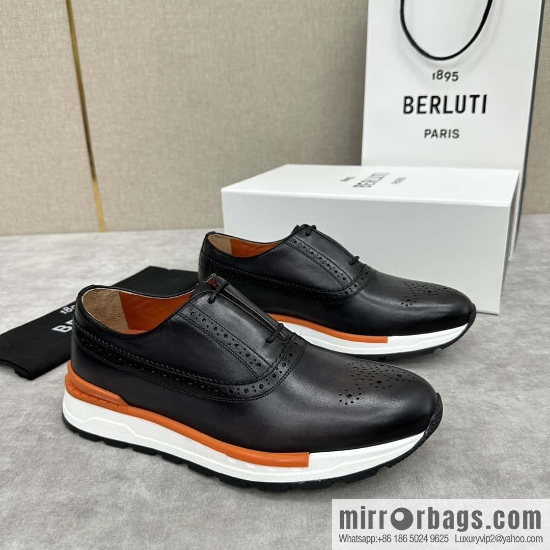 ๐๐Berlut Bruti, Upgraded 4th Generation Private Model Outsole Fast Track Leather Sneakers