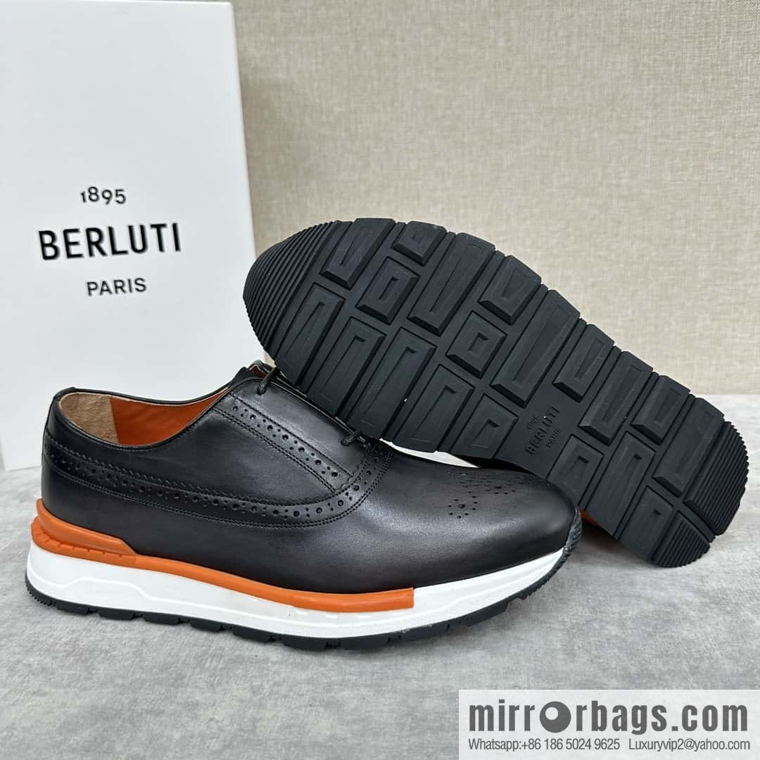 ๐๐Berlut Bruti, Upgraded 4th Generation Private Model Outsole Fast Track Leather Sneakers