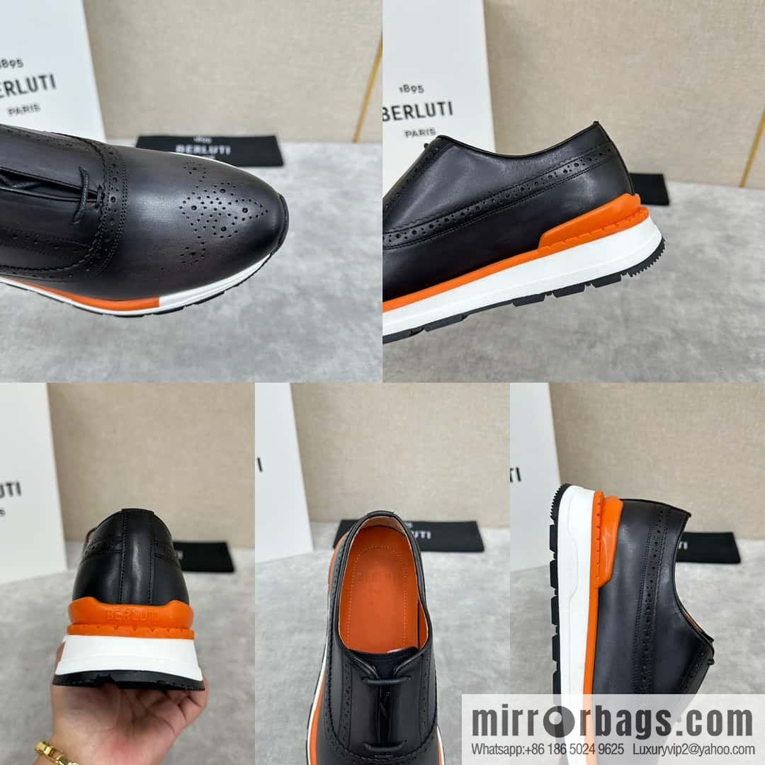 ๐๐Berlut Bruti, Upgraded 4th Generation Private Model Outsole Fast Track Leather Sneakers