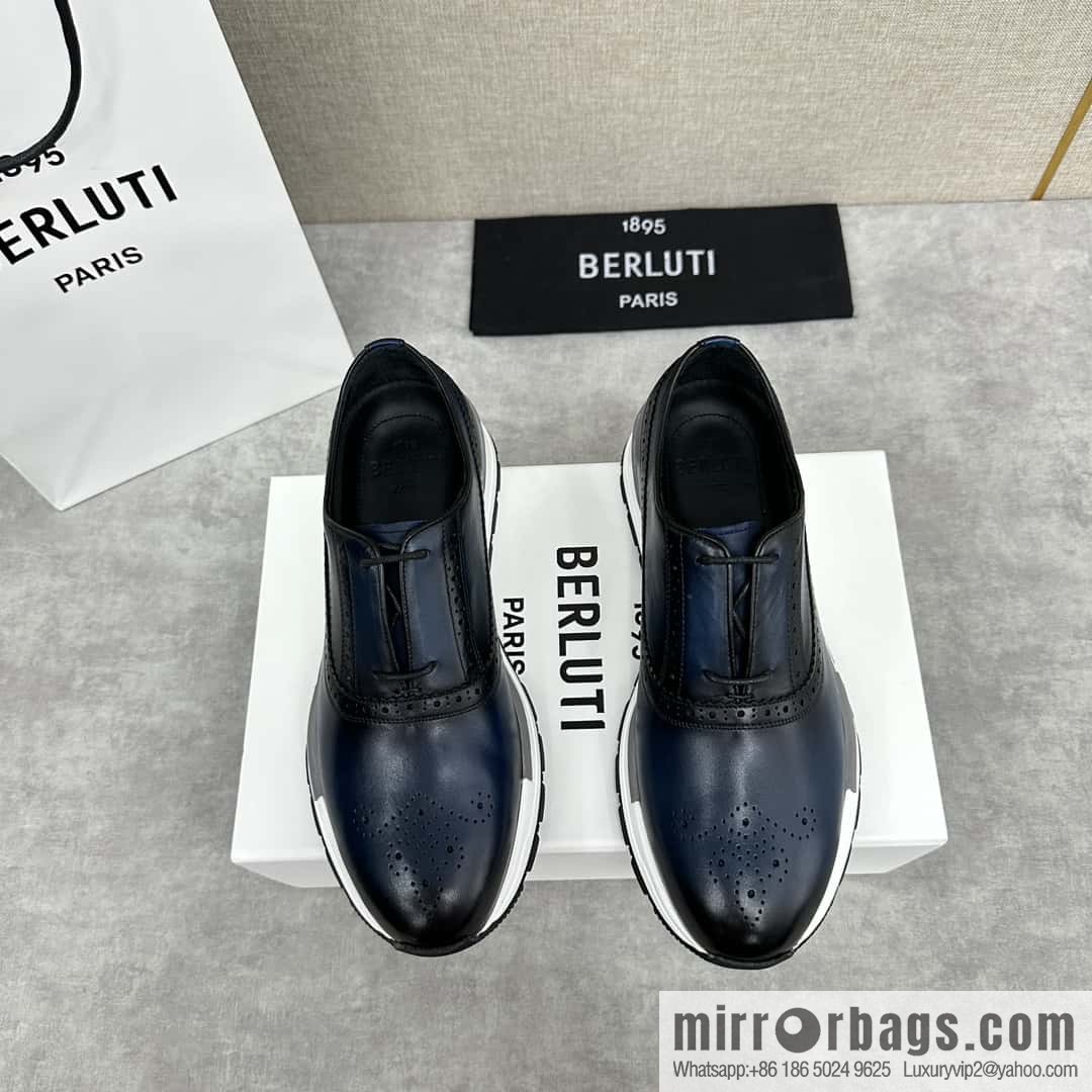 ๐๐Berlut Bruti, Upgraded 4th Generation Private Model Outsole Fast Track Leather Sneakers