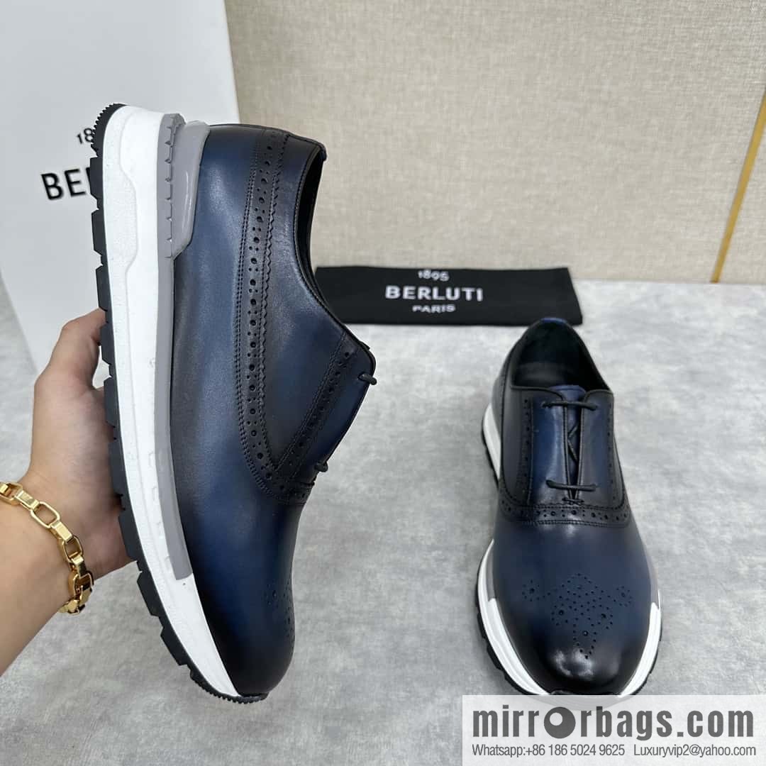๐๐Berlut Bruti, Upgraded 4th Generation Private Model Outsole Fast Track Leather Sneakers