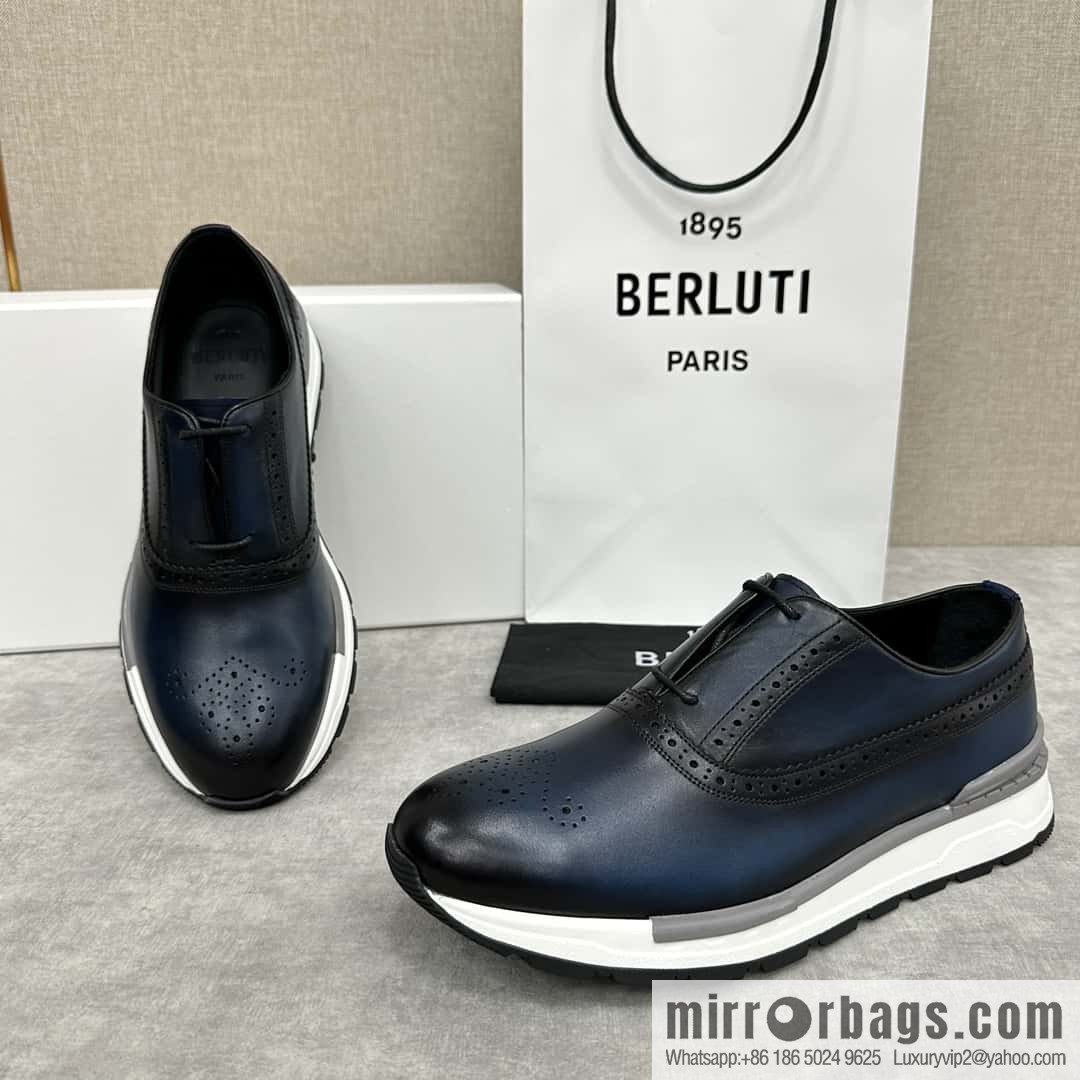 ๐๐Berlut Bruti, Upgraded 4th Generation Private Model Outsole Fast Track Leather Sneakers