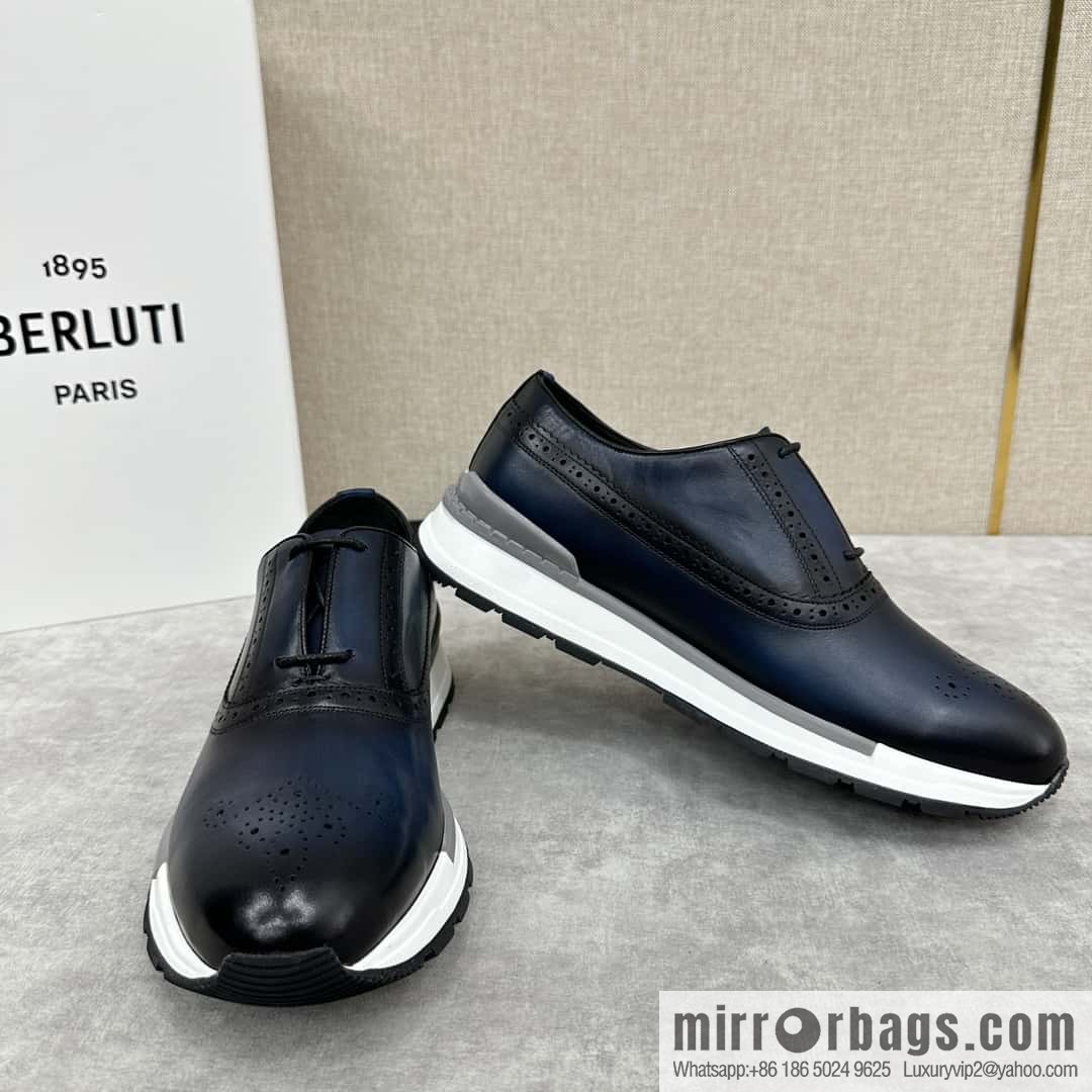 ๐๐Berlut Bruti, Upgraded 4th Generation Private Model Outsole Fast Track Leather Sneakers
