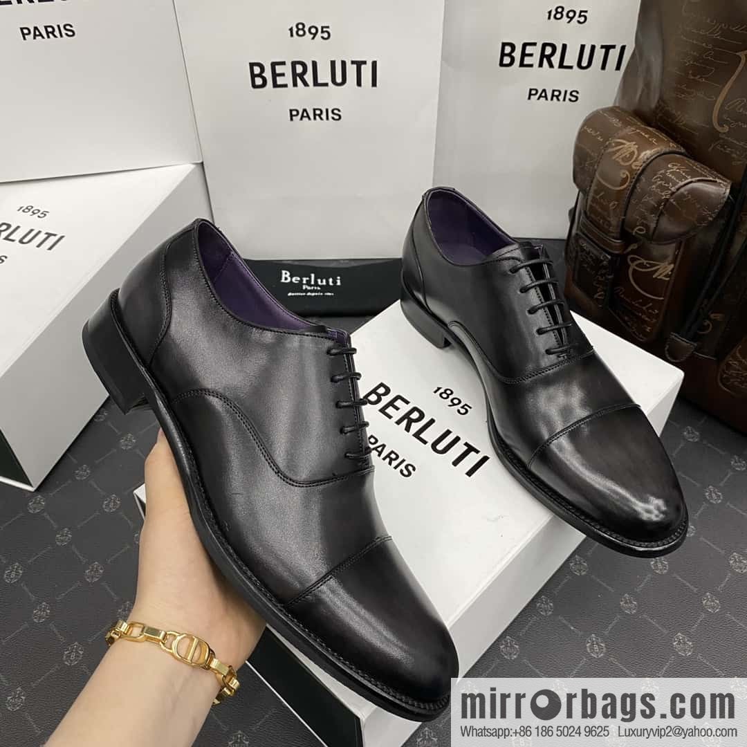 Hot Sale Returns Burlut Galet Hand Polished Cowhide Oxford Shoes