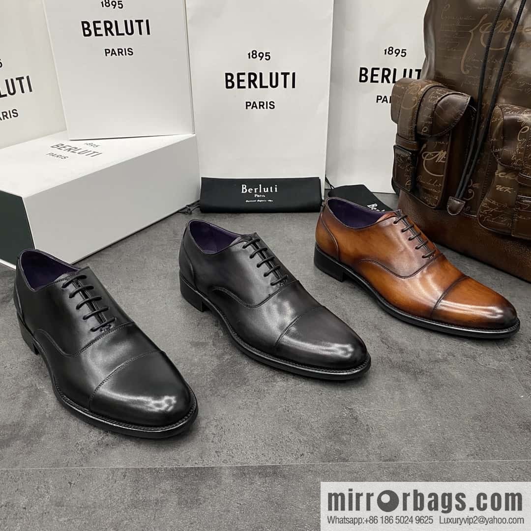 Hot Sale Returns Burlut Galet Hand Polished Cowhide Oxford Shoes