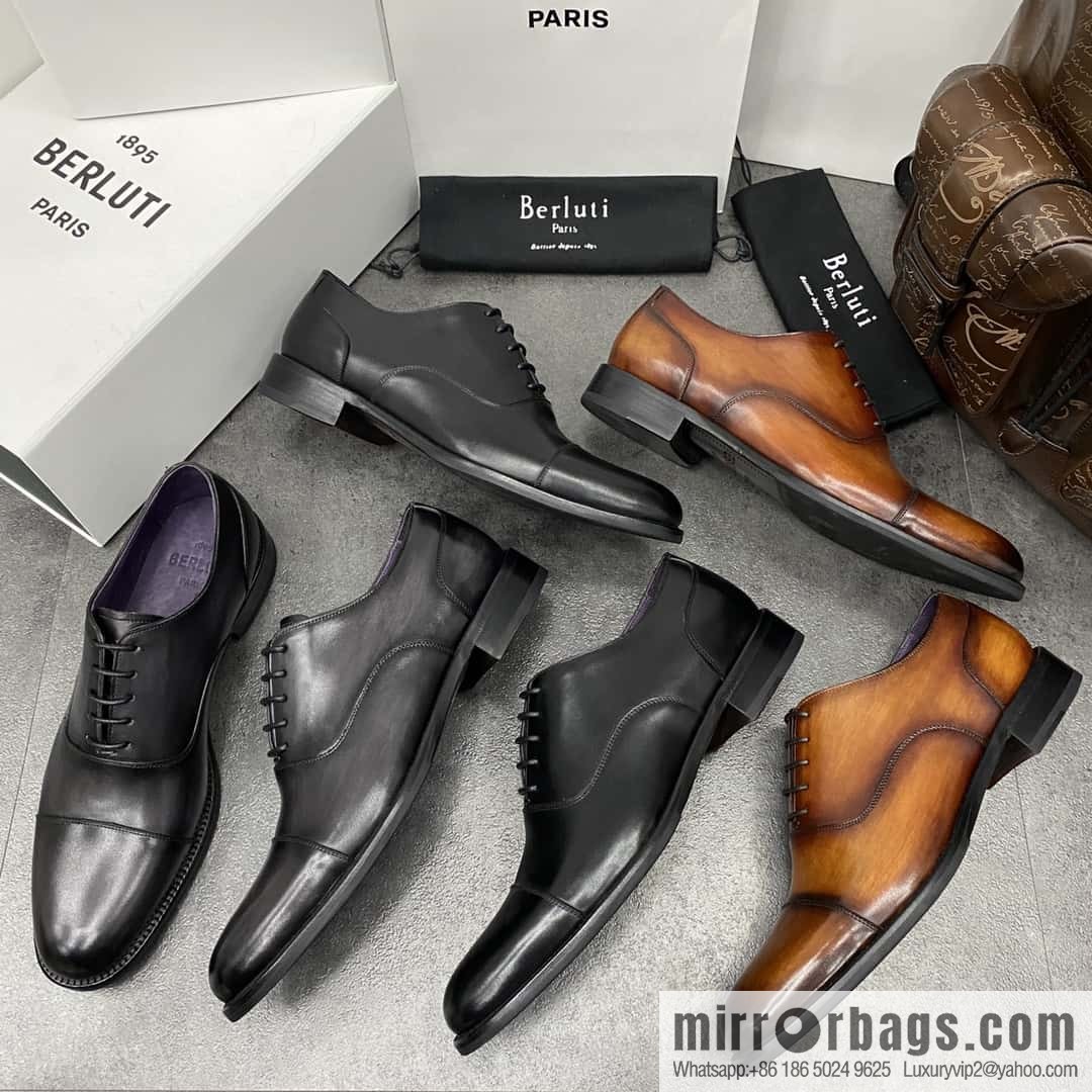 Hot Sale Returns Burlut Galet Hand Polished Cowhide Oxford Shoes