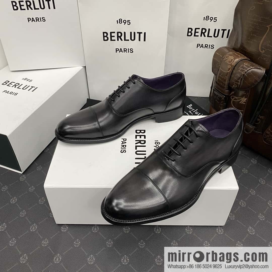 Hot Sale Returns Burlut Galet Hand Polished Cowhide Oxford Shoes
