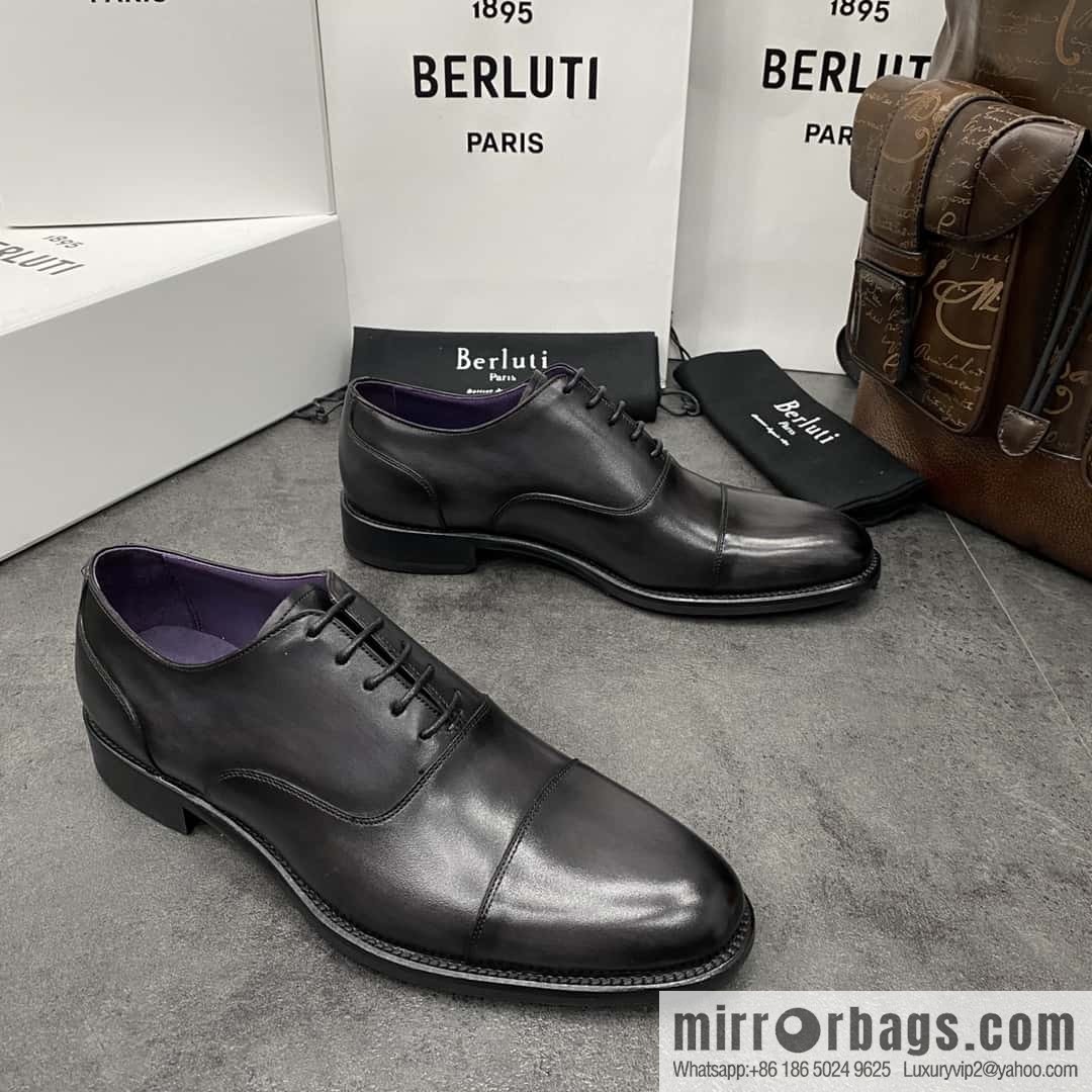 Hot Sale Returns Burlut Galet Hand Polished Cowhide Oxford Shoes