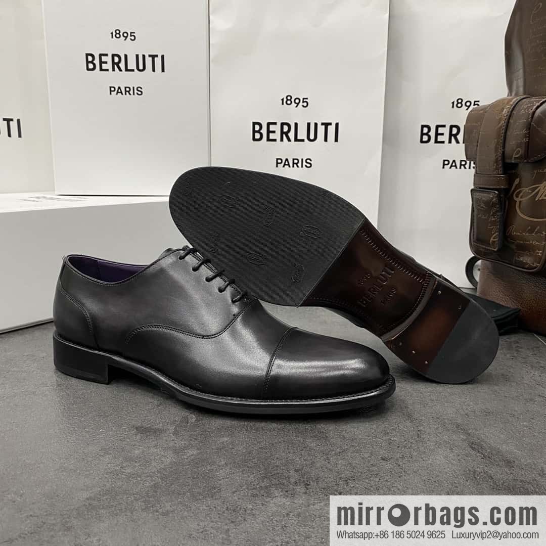 Hot Sale Returns Burlut Galet Hand Polished Cowhide Oxford Shoes