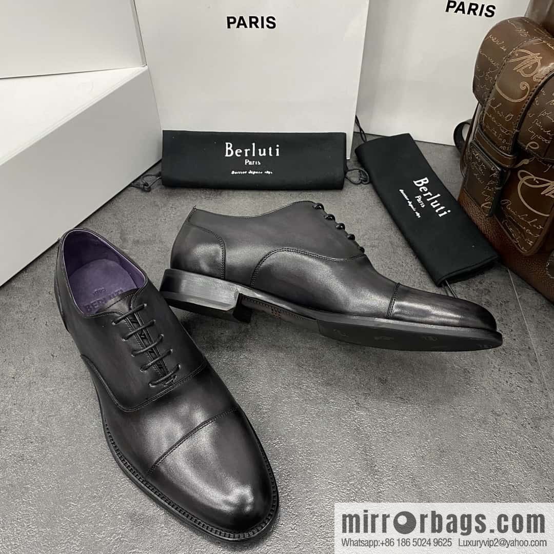 Hot Sale Returns Burlut Galet Hand Polished Cowhide Oxford Shoes
