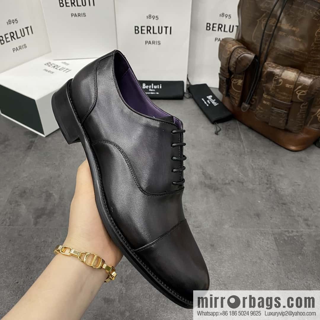 Hot Sale Returns Burlut Galet Hand Polished Cowhide Oxford Shoes