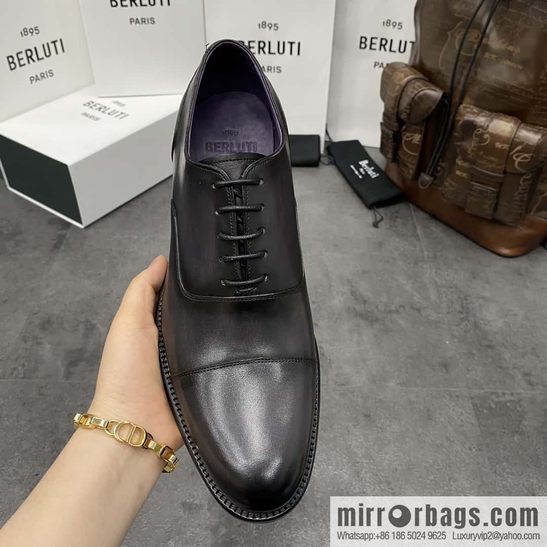 Hot Sale Returns Burlut Galet Hand Polished Cowhide Oxford Shoes