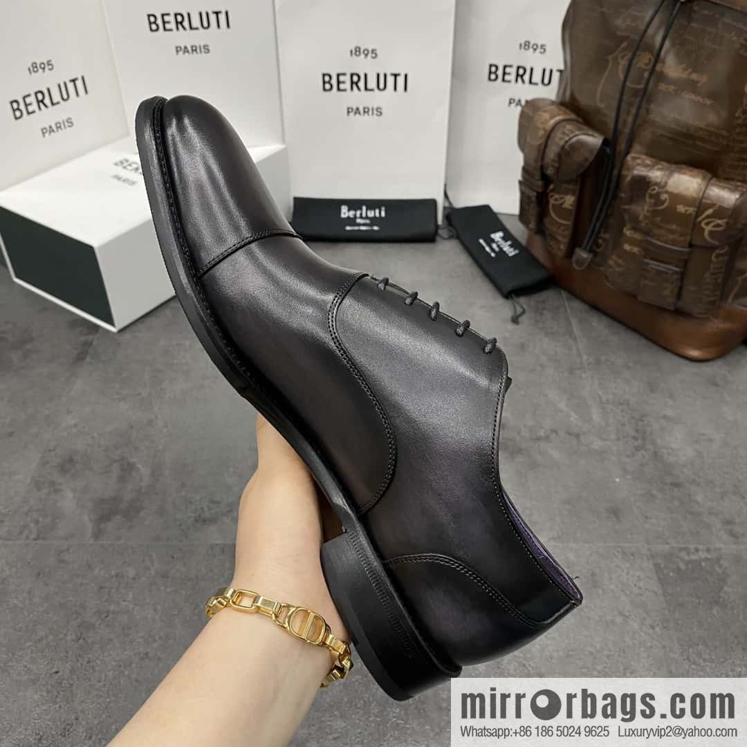 Hot Sale Returns Burlut Galet Hand Polished Cowhide Oxford Shoes