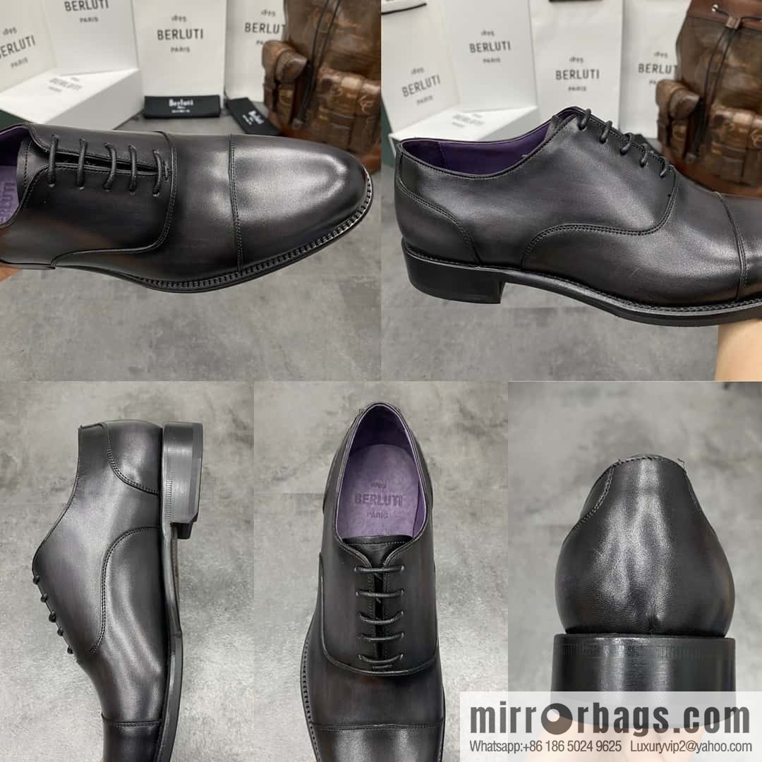 Hot Sale Returns Burlut Galet Hand Polished Cowhide Oxford Shoes