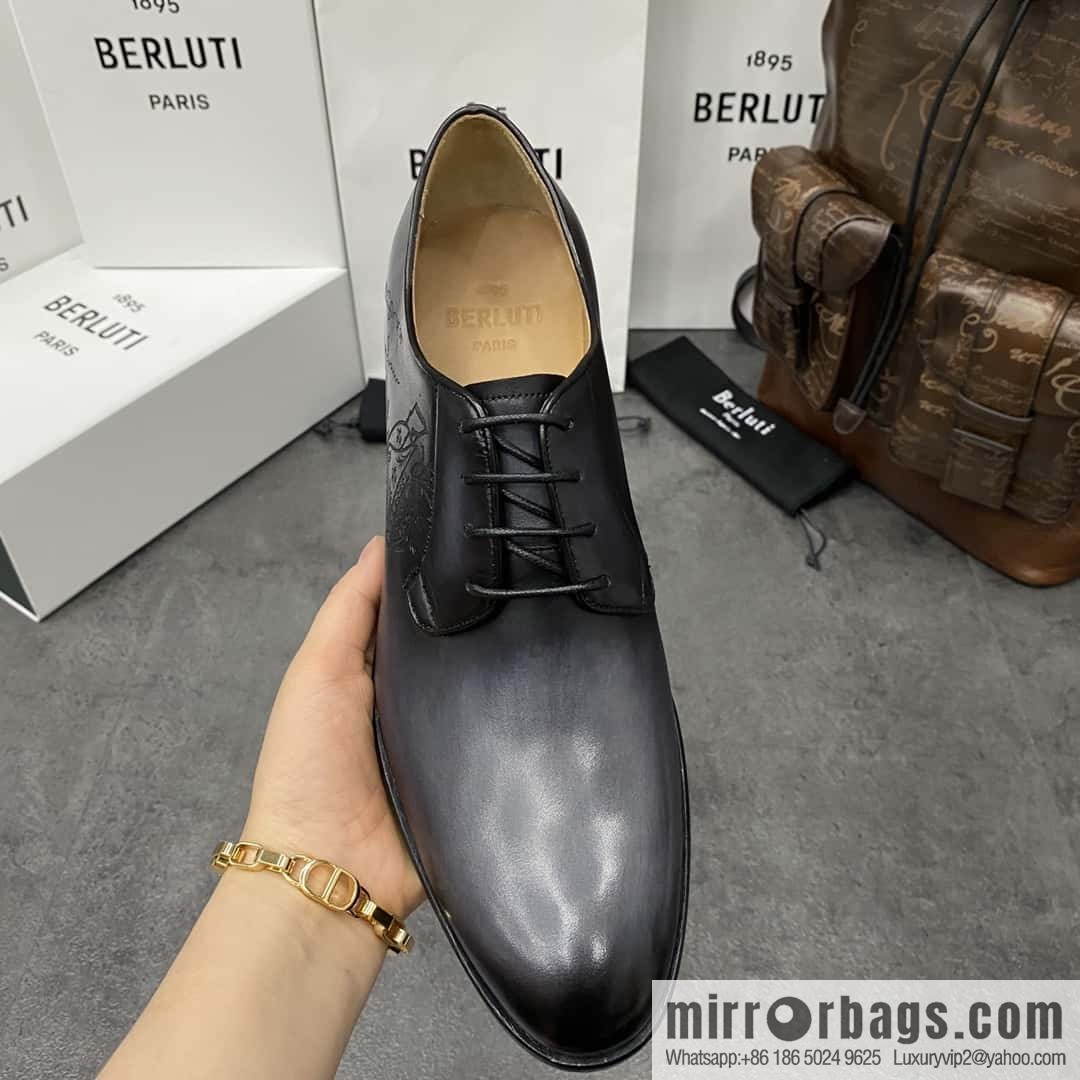 Hot Sale Returns Burlut Galet Hand Polished Cowhide Oxford Shoes