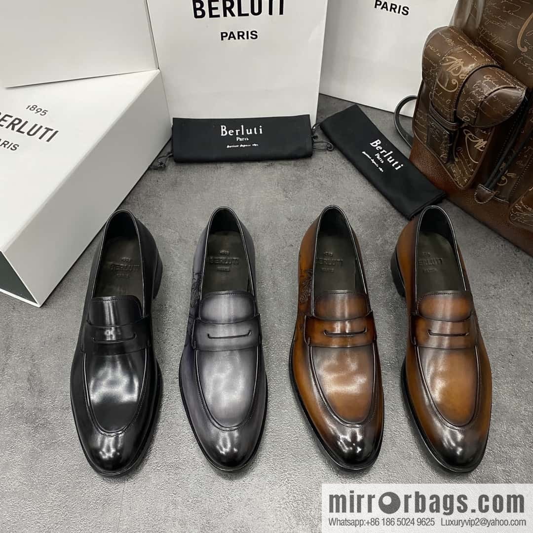 Hot Sale Returns Burlut Galet Hand Polished Cowhide Oxford Shoes