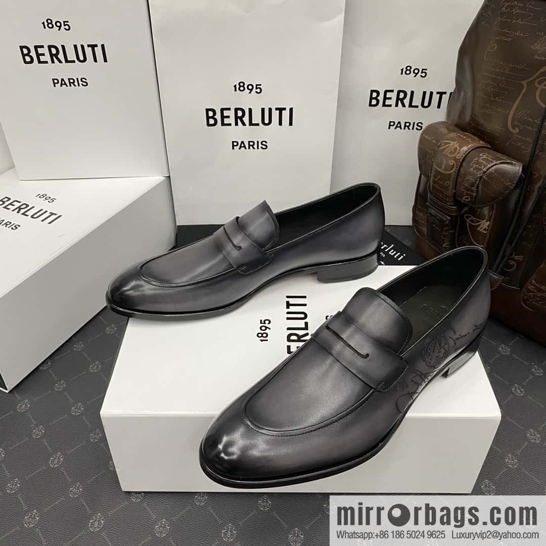Hot Sale Returns Burlut Galet Hand Polished Cowhide Oxford Shoes