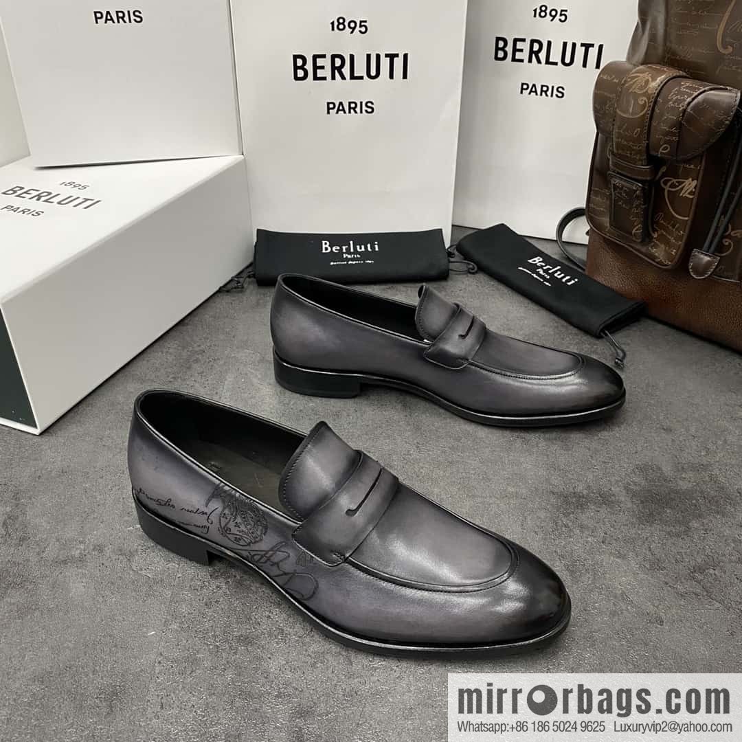 Hot Sale Returns Burlut Galet Hand Polished Cowhide Oxford Shoes
