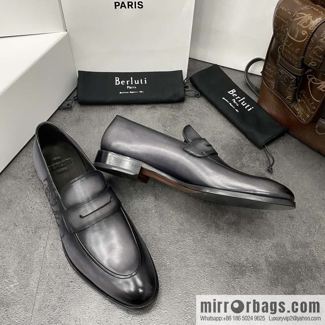 Hot Sale Returns Burlut Galet Hand Polished Cowhide Oxford Shoes