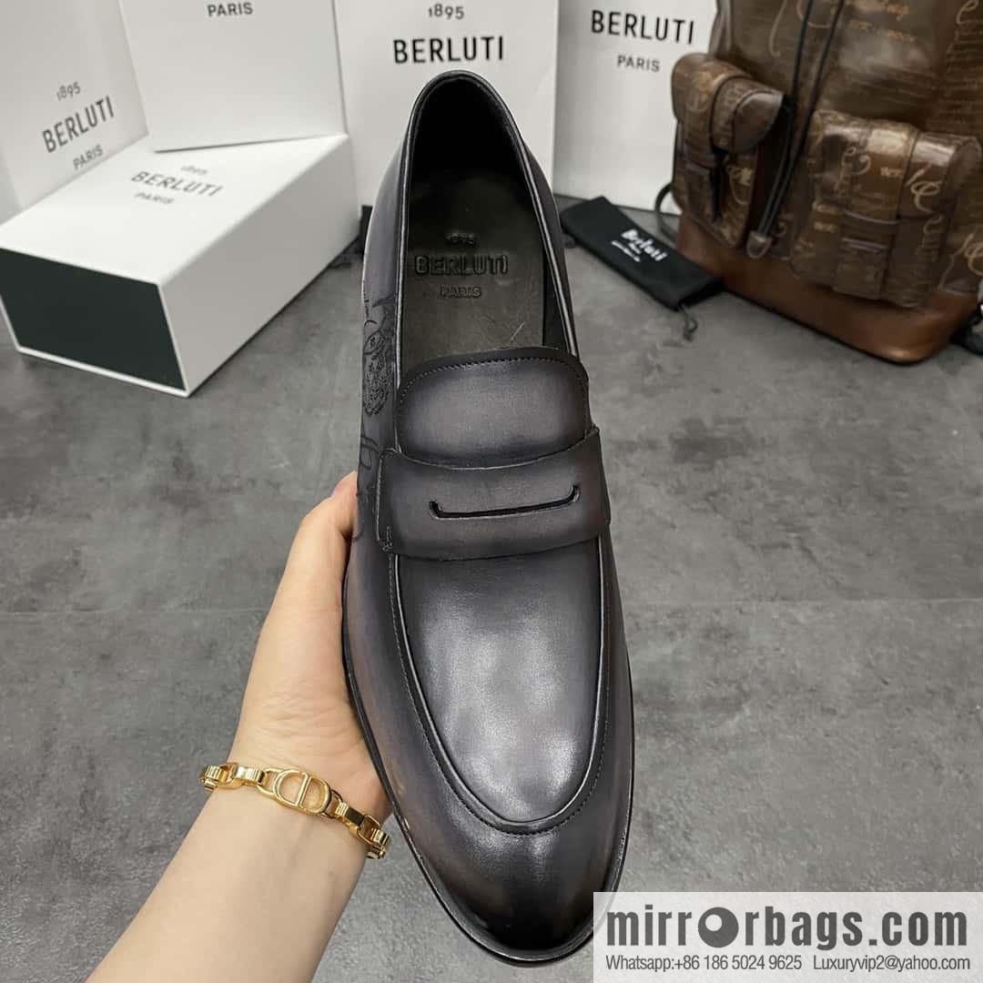 Hot Sale Returns Burlut Galet Hand Polished Cowhide Oxford Shoes