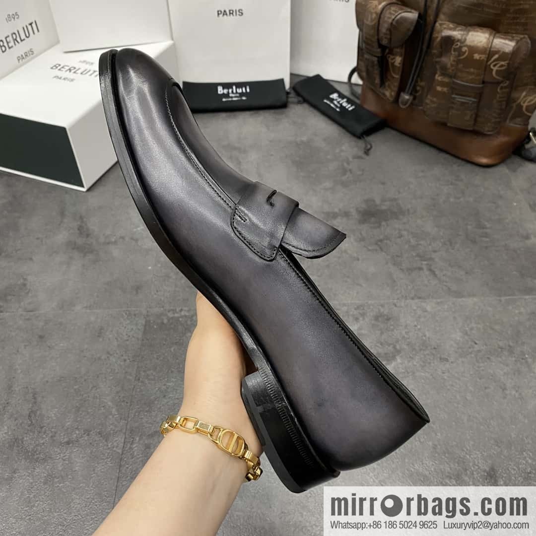 Hot Sale Returns Burlut Galet Hand Polished Cowhide Oxford Shoes