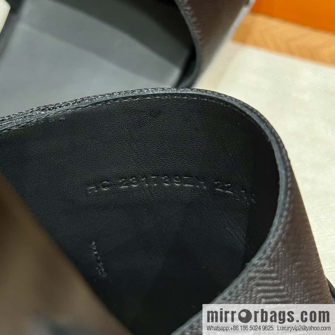 HERMES 183 GABRIEL men's sandals, black/ck89/Black calfskin/calfskin