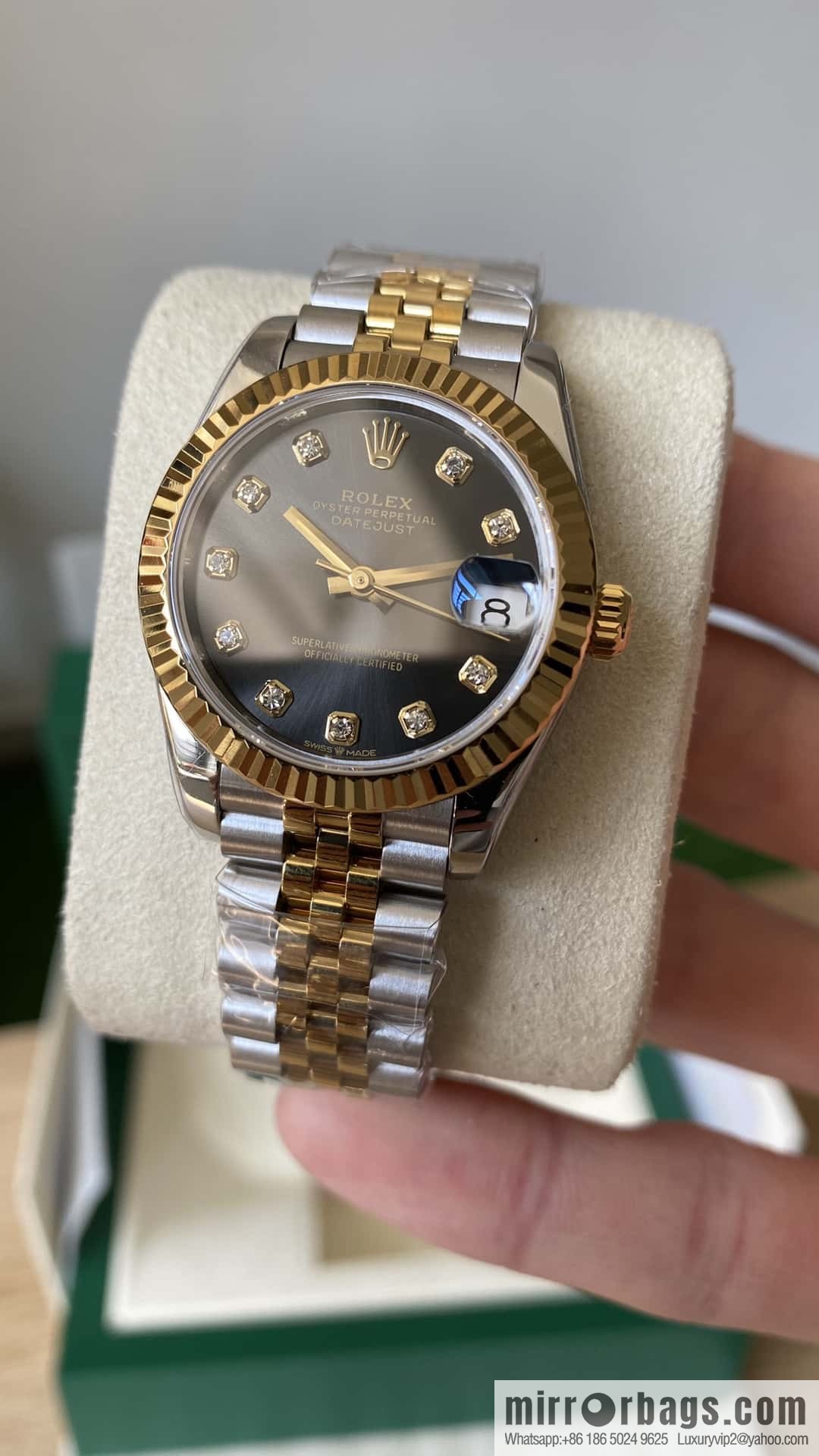 Factory New Rolex Rolex Women's Oyster Diary Watch 31mm
