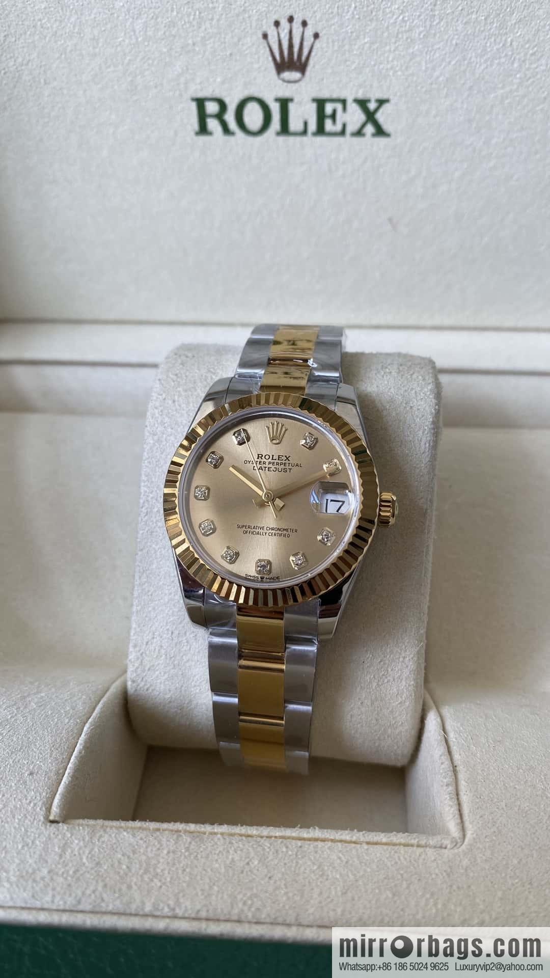 Factory New Rolex Rolex Women's Oyster Diary Watch 31mm