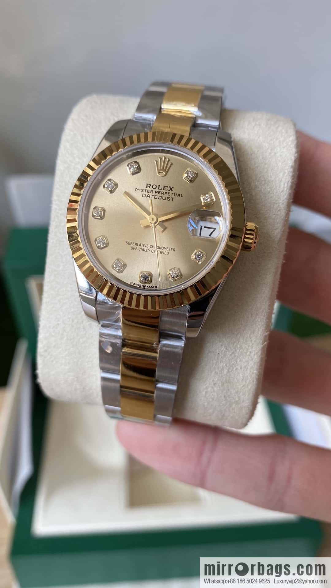 Factory New Rolex Rolex Women's Oyster Diary Watch 31mm