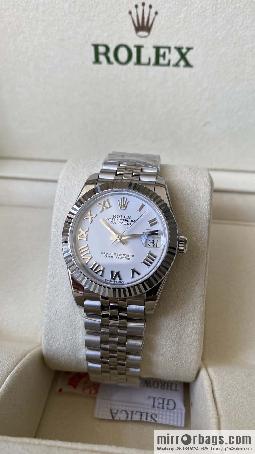 Factory New Rolex Rolex Women's Oyster Diary Watch 31mm