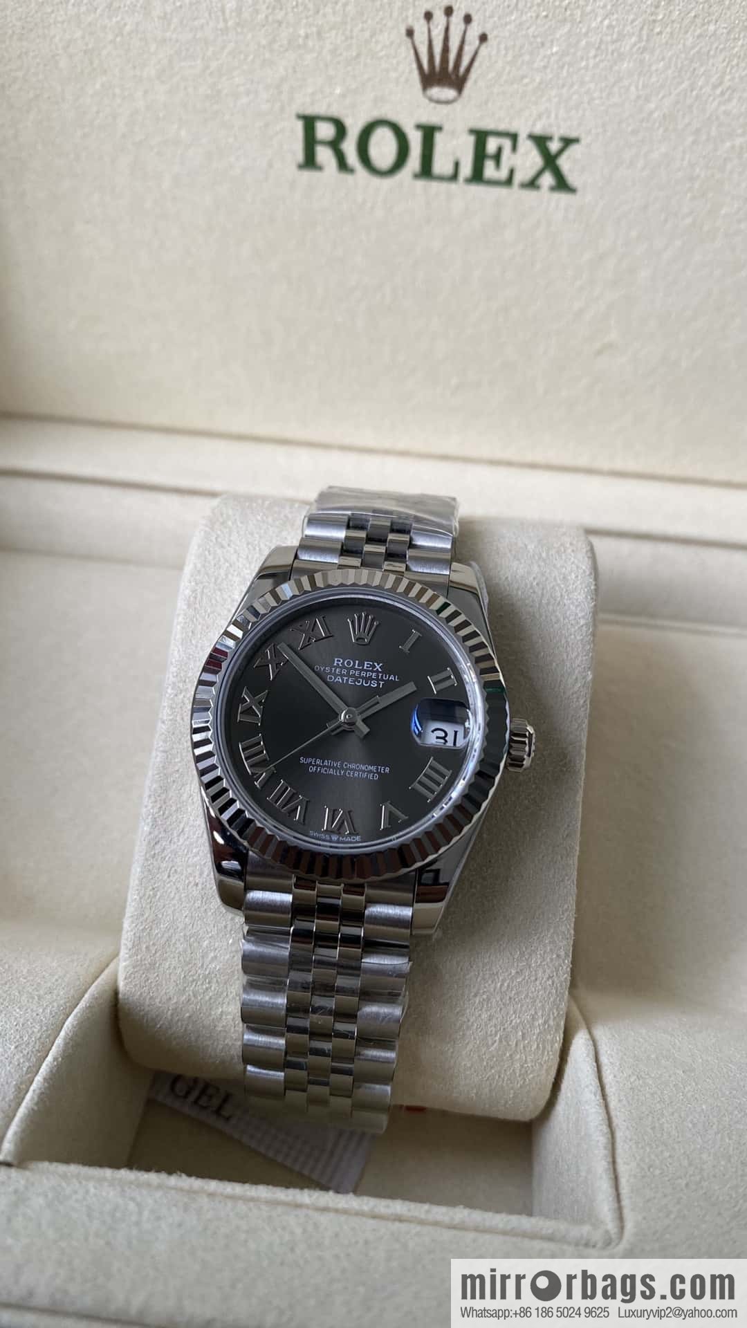 Factory New Rolex Rolex Women's Oyster Diary Watch 31mm