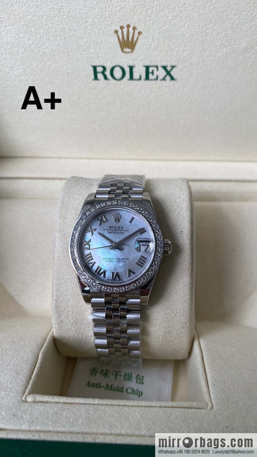 Factory New Rolex Rolex Women's Oyster Diary Watch 31mm