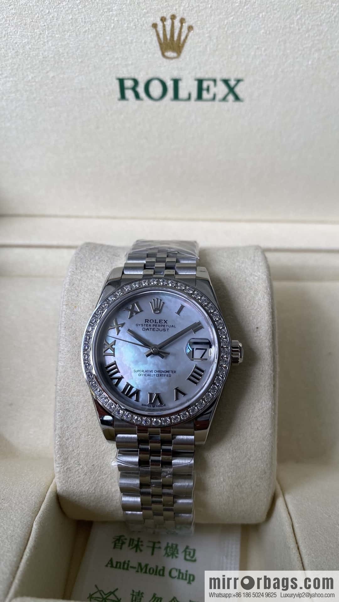 Factory New Rolex Rolex Women's Oyster Diary Watch 31mm