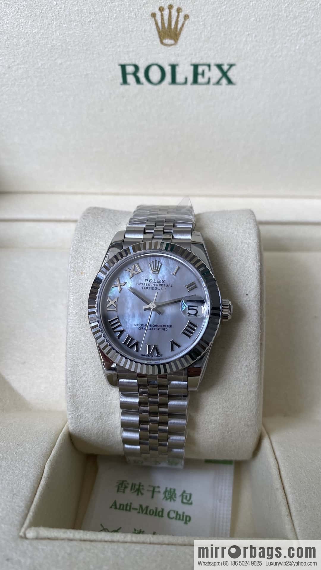 Factory New Rolex Rolex Women's Oyster Diary Watch 31mm