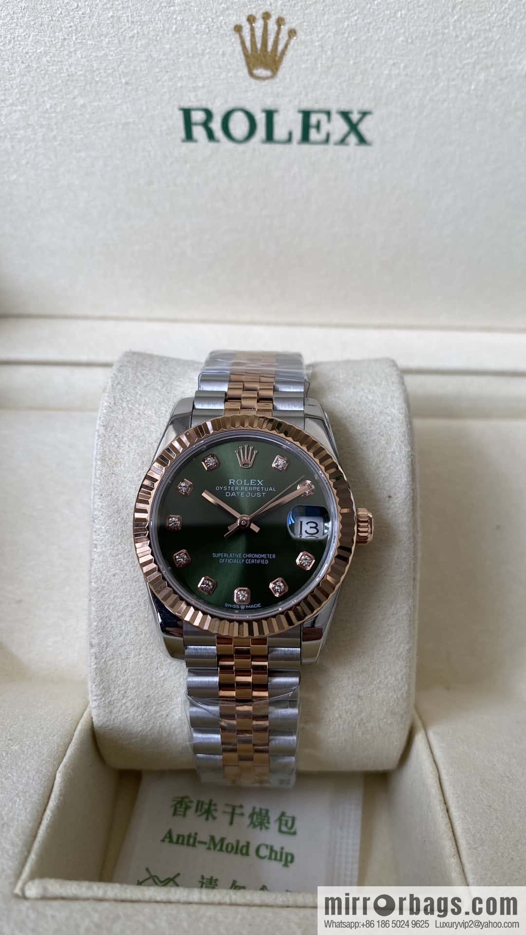 Factory New Rolex Rolex Women's Oyster Diary Watch 31mm