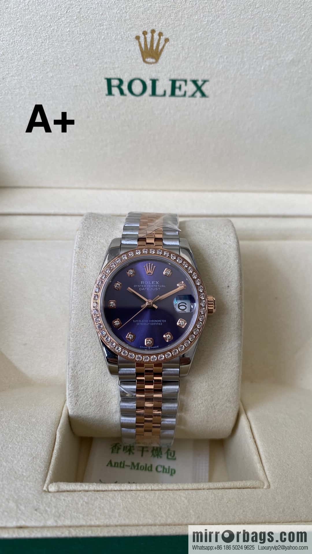 Factory New Rolex Rolex Women's Oyster Diary Watch 31mm